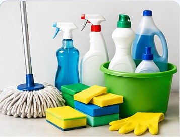 Housekeeping and cleaning materials